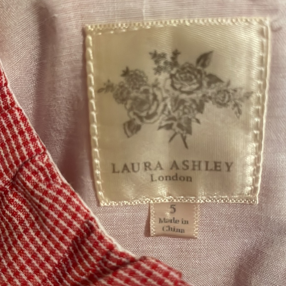 Laura Ashley London girl check flower dress size 5 - Picture 5 of 5